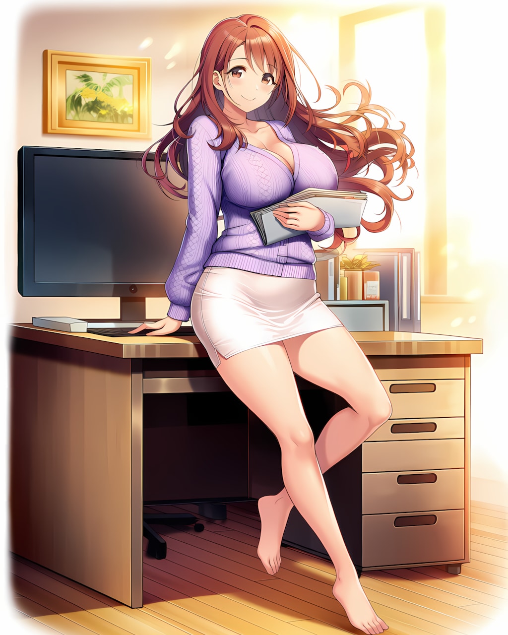 ☕️素足がヘルシーな午後のノノカちゃん💖