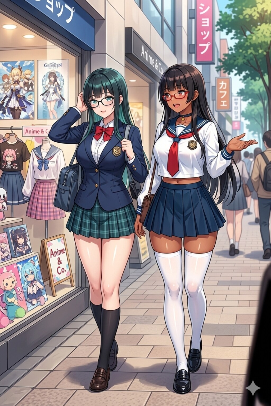 羅月沙良さんとウィンドーショッピング