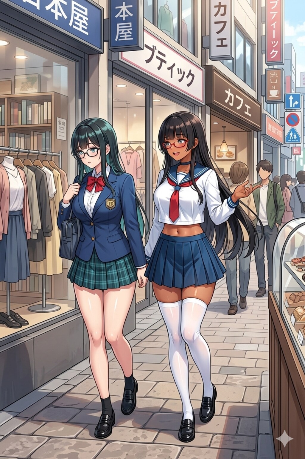 羅月沙良さんとウィンドーショッピング