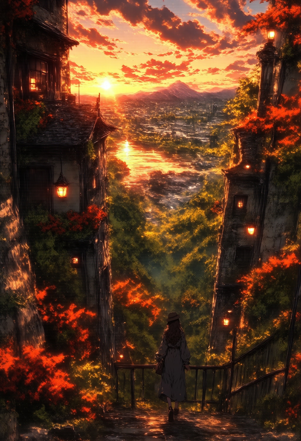 静かな秋の夕暮れ