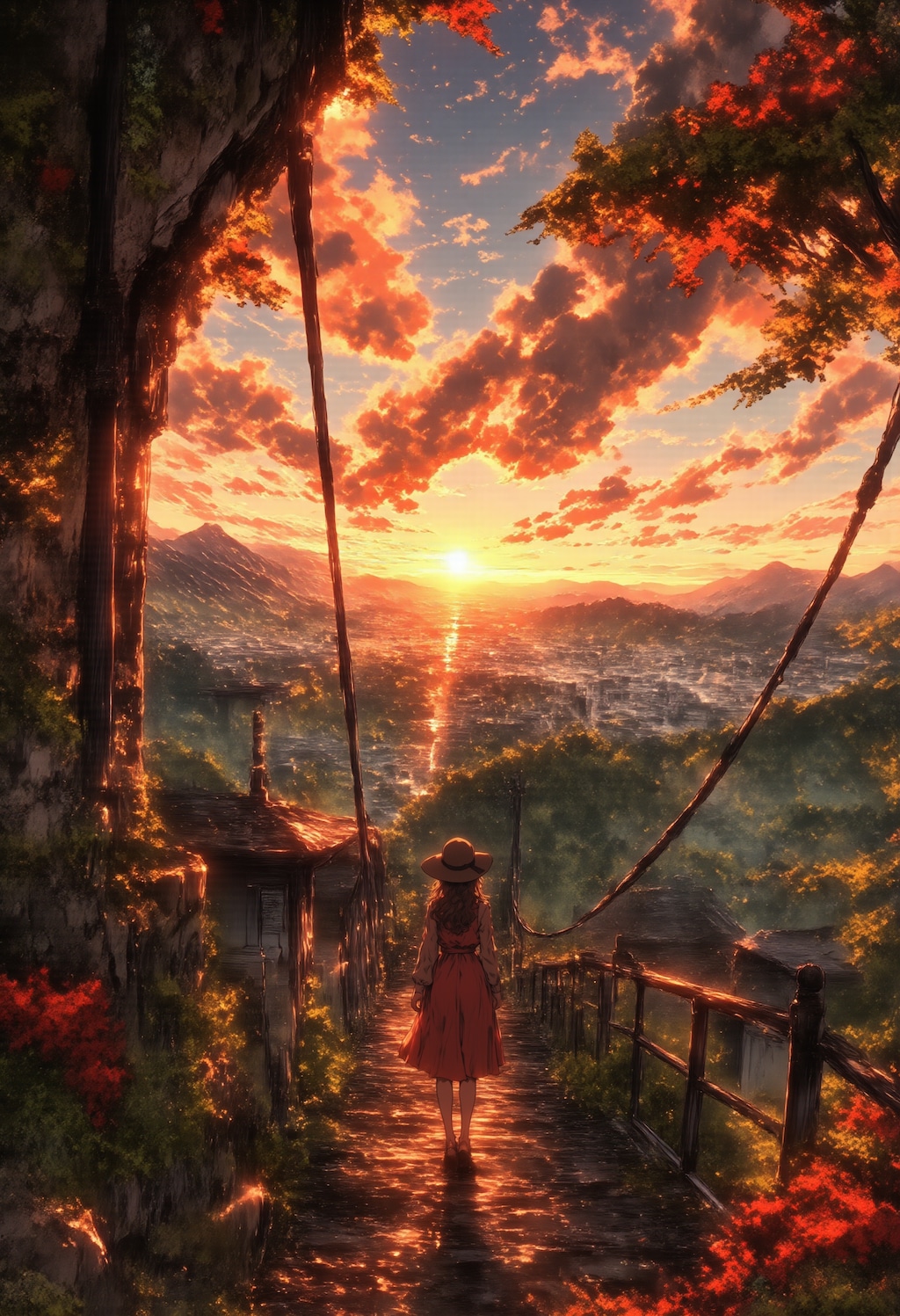 静かな秋の夕暮れ