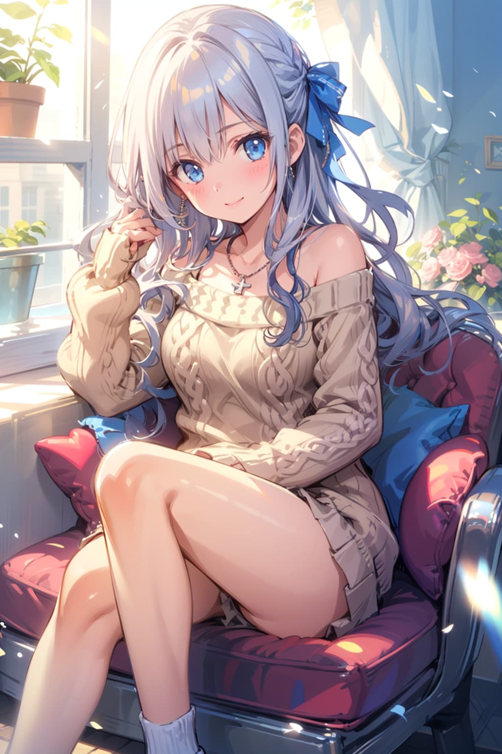 新モデルでニット