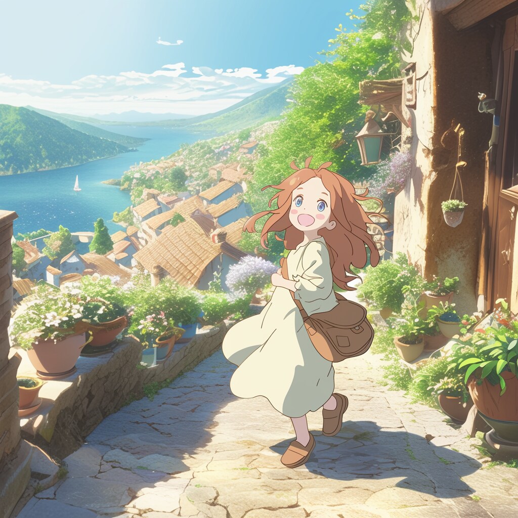 イタリアの街と女の子 Italian Towns and Girls