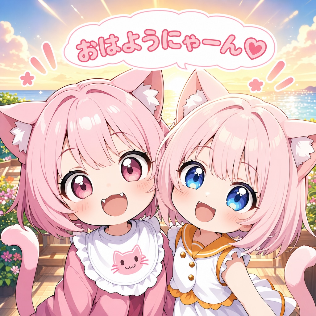 はるこちゃんとおはようにゃん♡