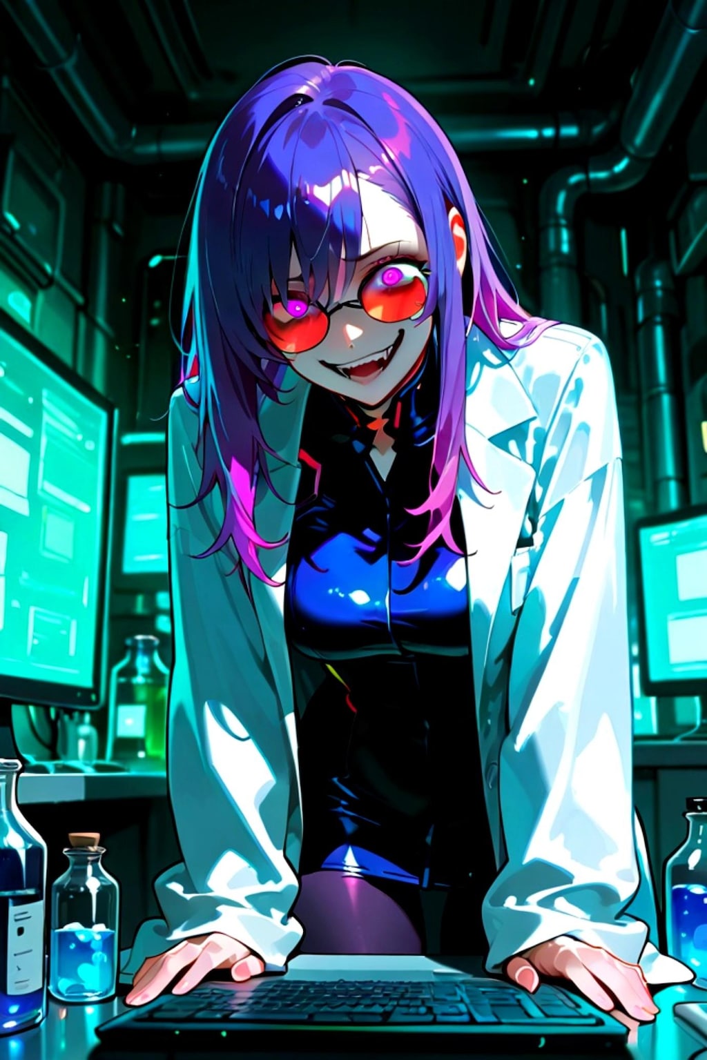 狂科学者の紫髪ちゃん