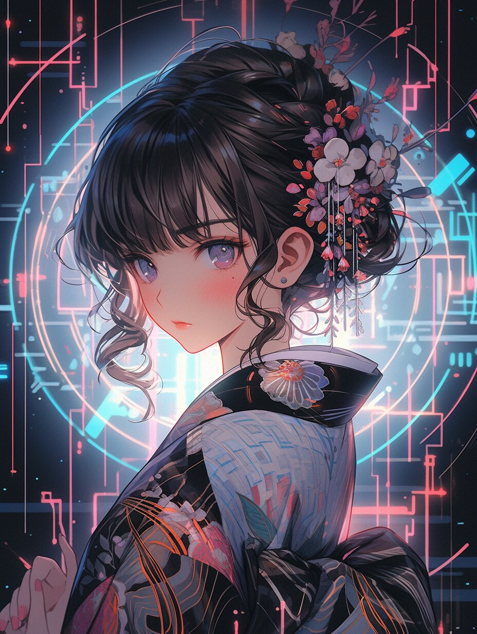 着物ガール | の人気AIイラスト・グラビア