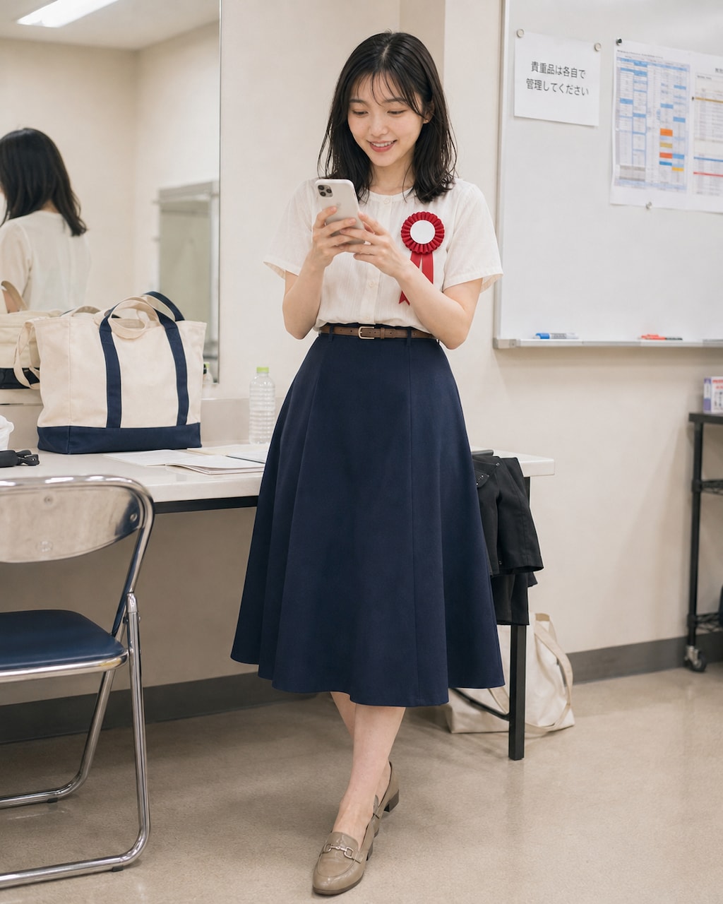 夕暮れの学園祭で、まだ彼女は気づいていない。