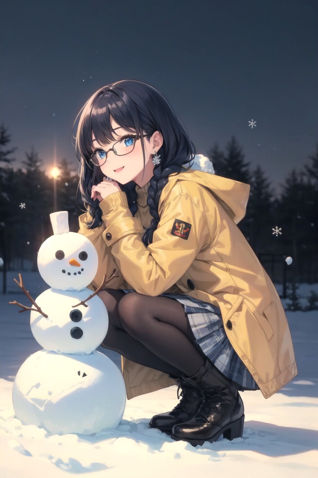 三段雪だるま