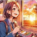 ずっと夕暮れ (夕闇と少女53) 7枚目
