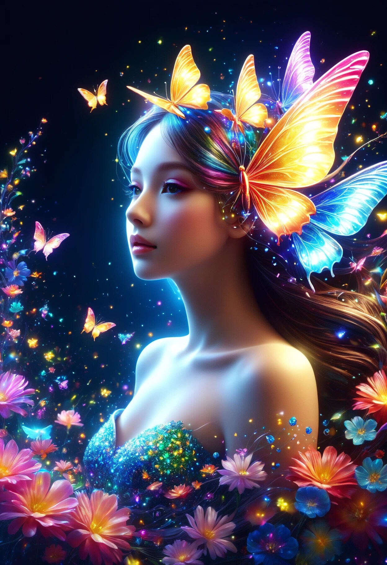煌めく蝶たち | の人気AIイラスト・グラビア
