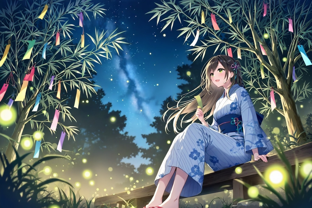 七夕の女の子