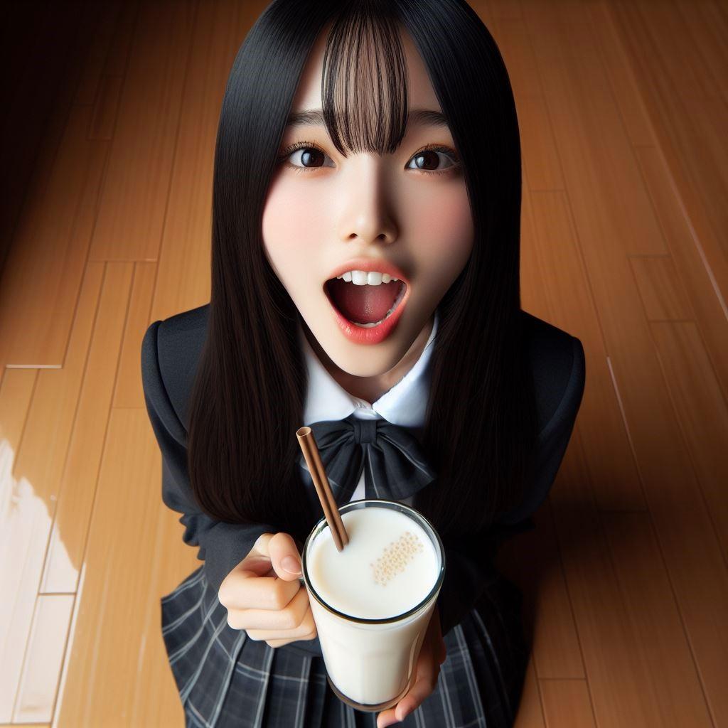 つぶつぶ入りミルク