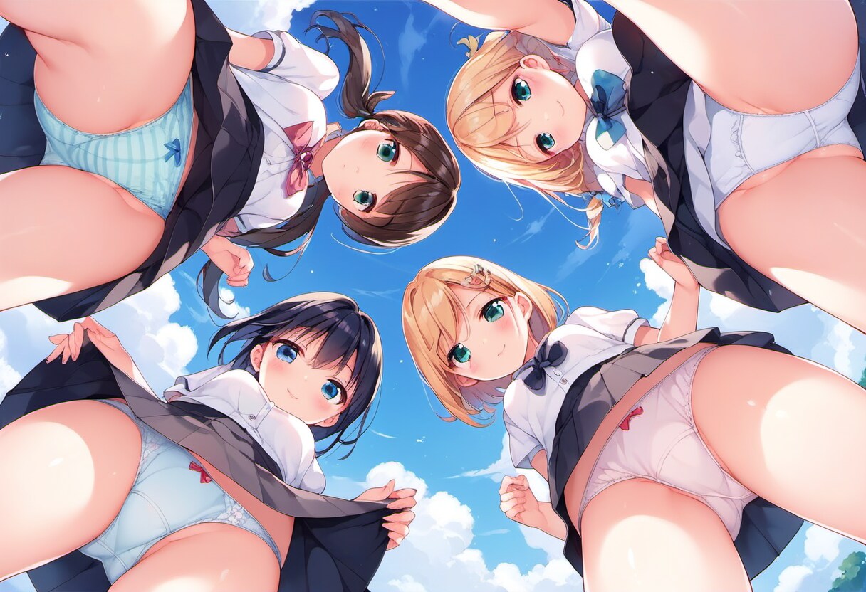 Surrounded by panties