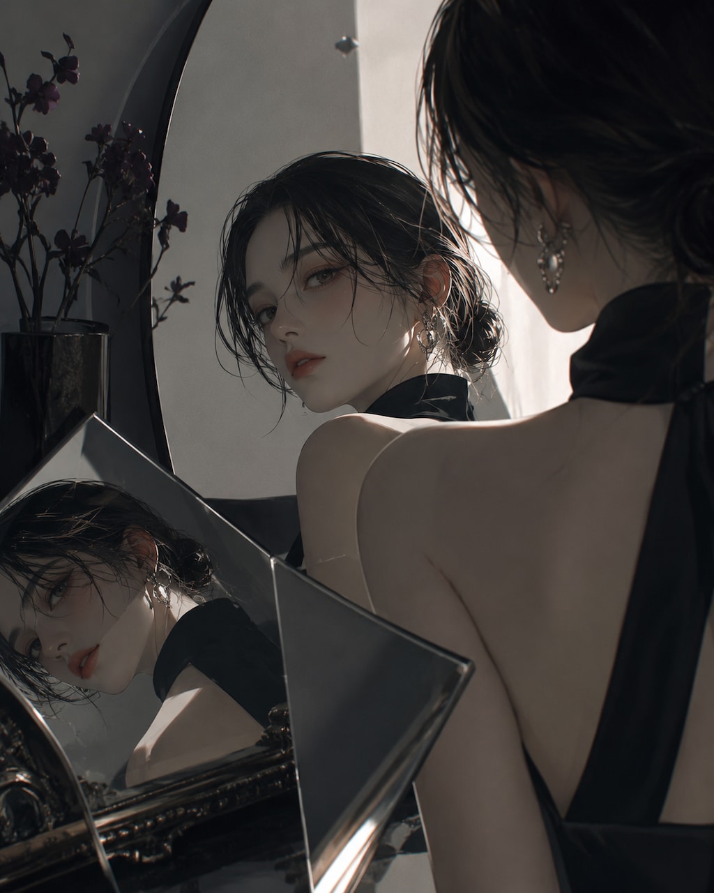 鏡の中の彼女