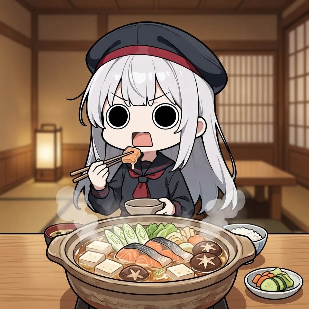 石狩鍋を頂くえらいこっちゃ嬢 | の人気AIイラスト・グラビア