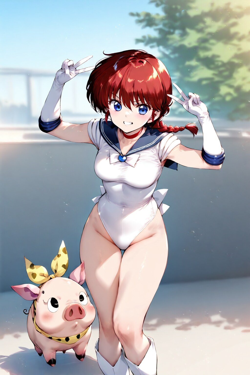 セーラーらんまーと謎の子豚