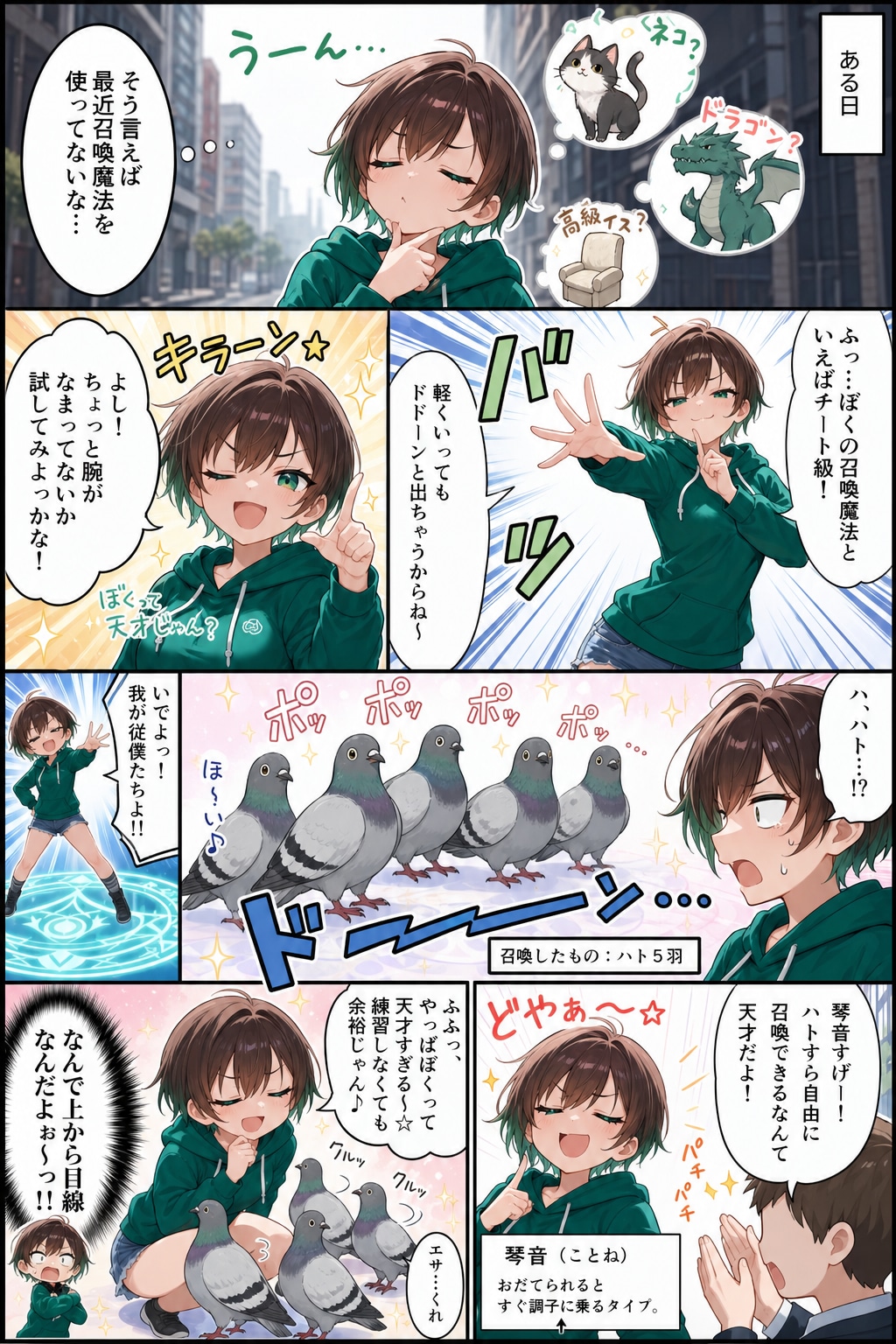 ボーイッシュ無茶振りハト漫画！