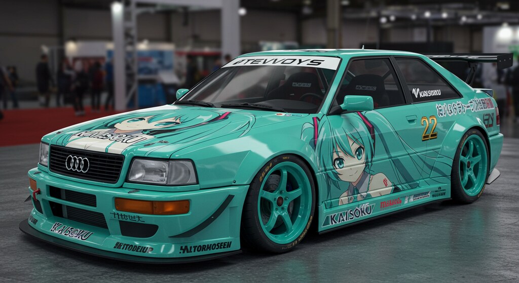 初音ミクアウディクワトロ