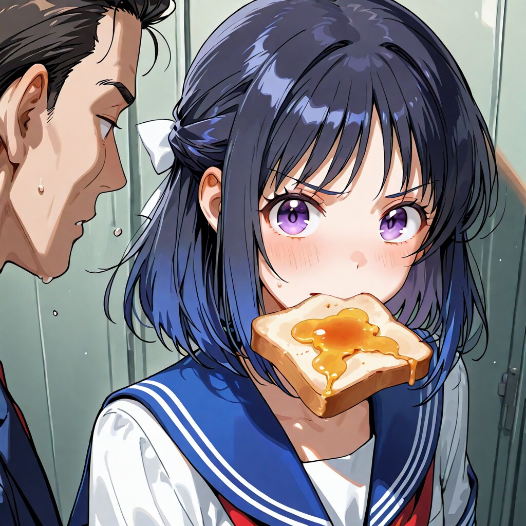 朝ごはんの邪魔しないで。