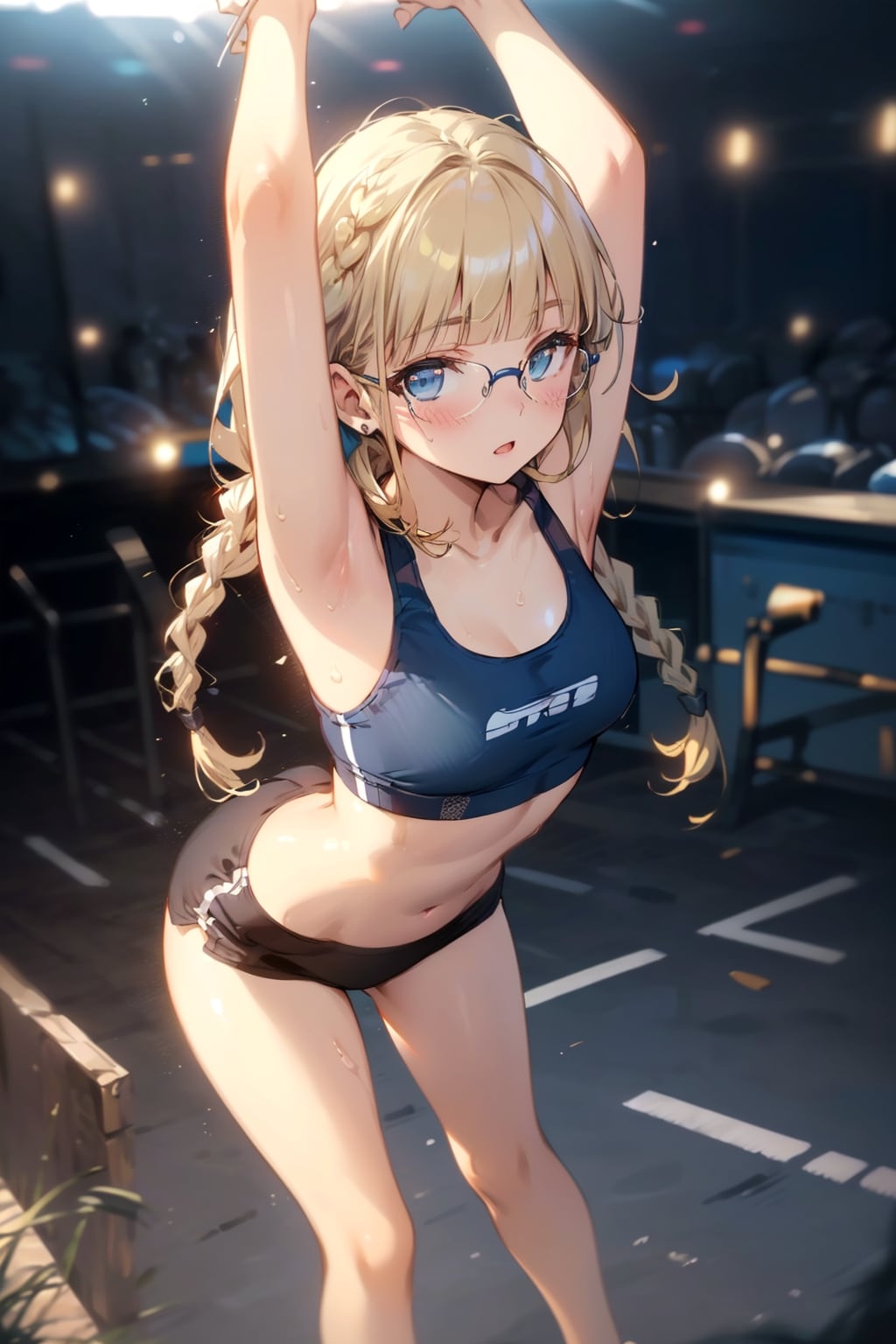 スポーツブルマの眼鏡っ娘