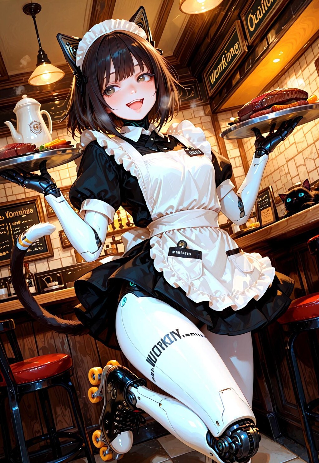 ネコ型配膳ロボット ベラボちゃん