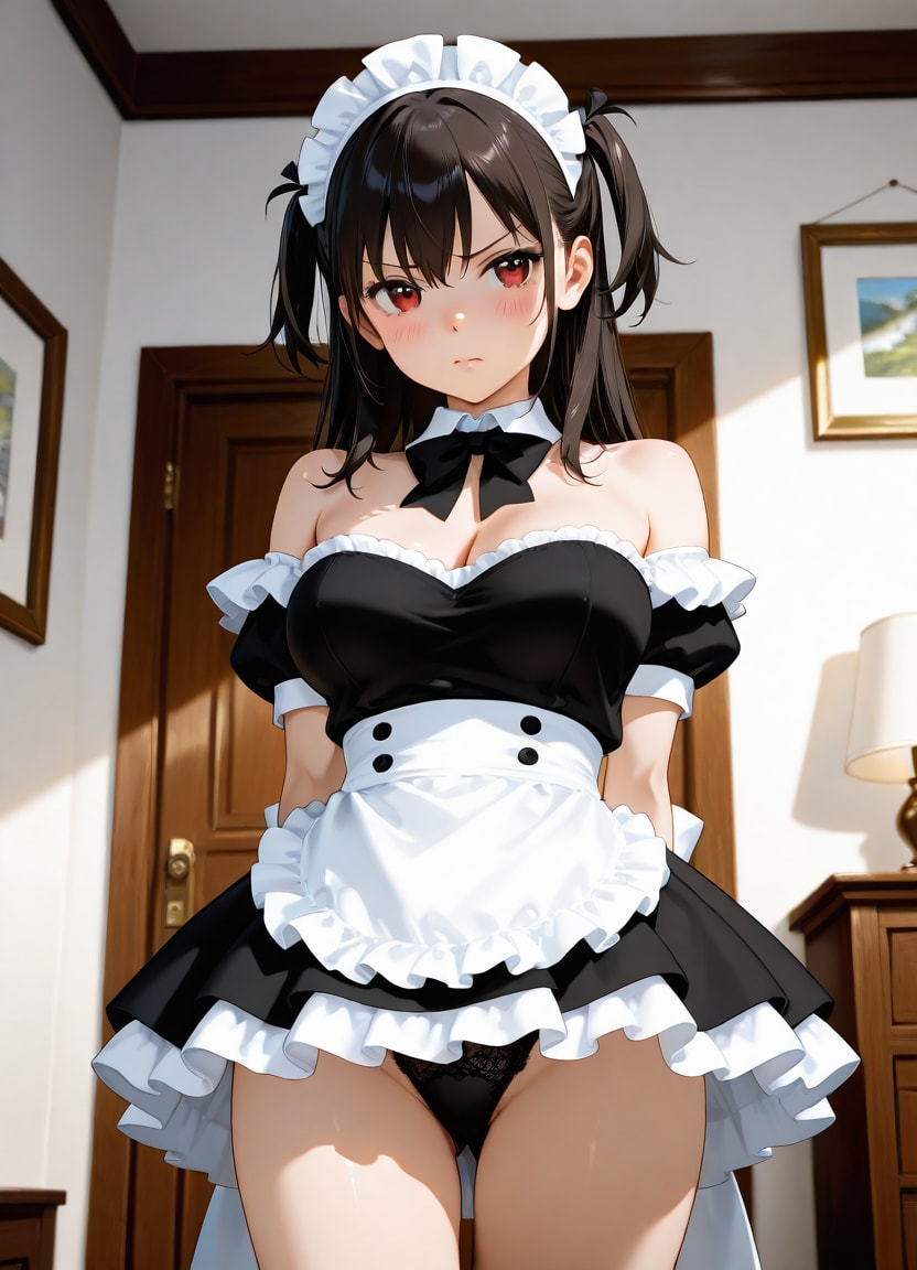 うちのメイドは愛想が悪い | の人気AIイラスト・グラビア
