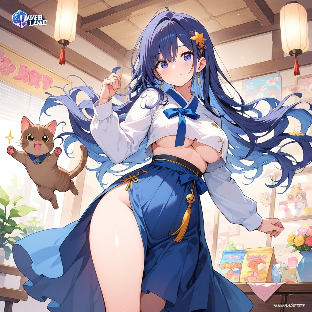 したちちチョゴリに挑戦した、あい。