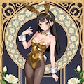ミュシャ風バニーさん　260318 3枚目