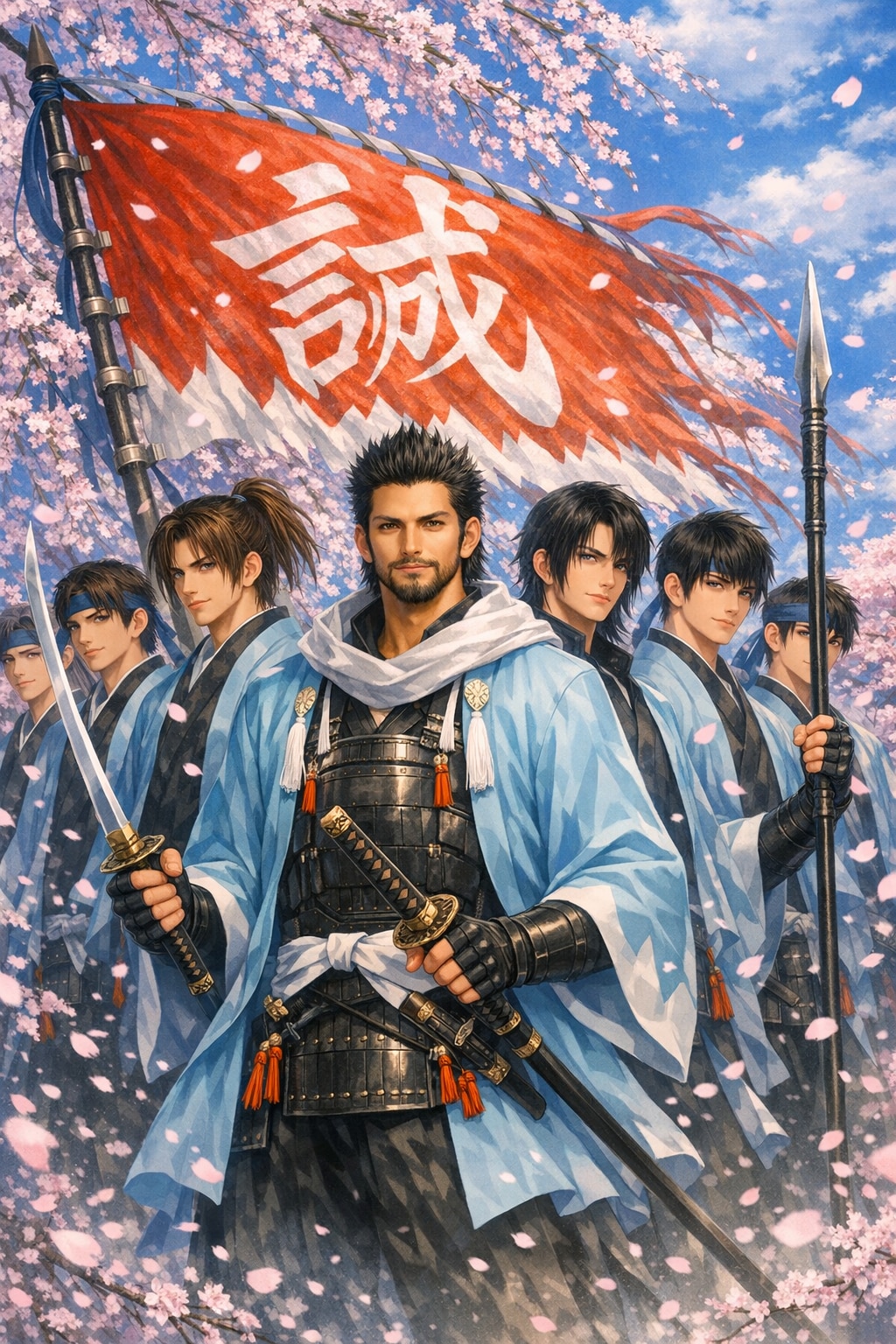 「誠の旗を掲げよ！！新選組！出陣！！」隊士『おう！！』 | の人気AIイラスト・グラビア