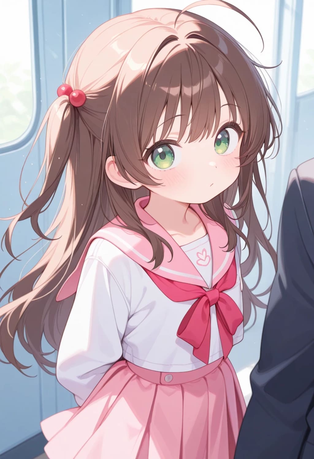 ピンクのセーラー服☆