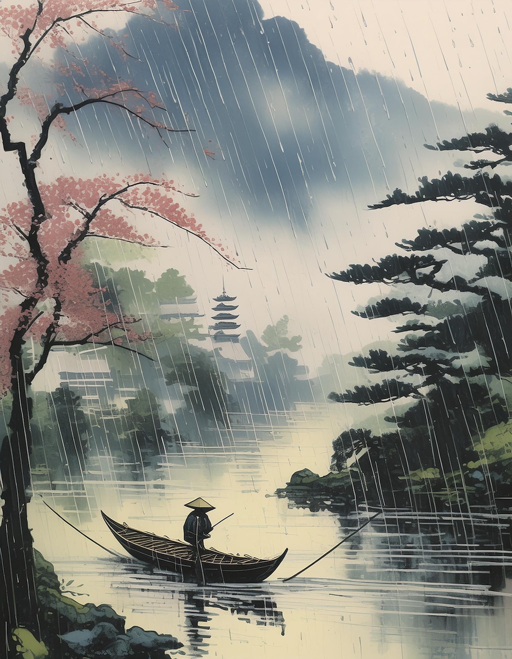 春の雨
