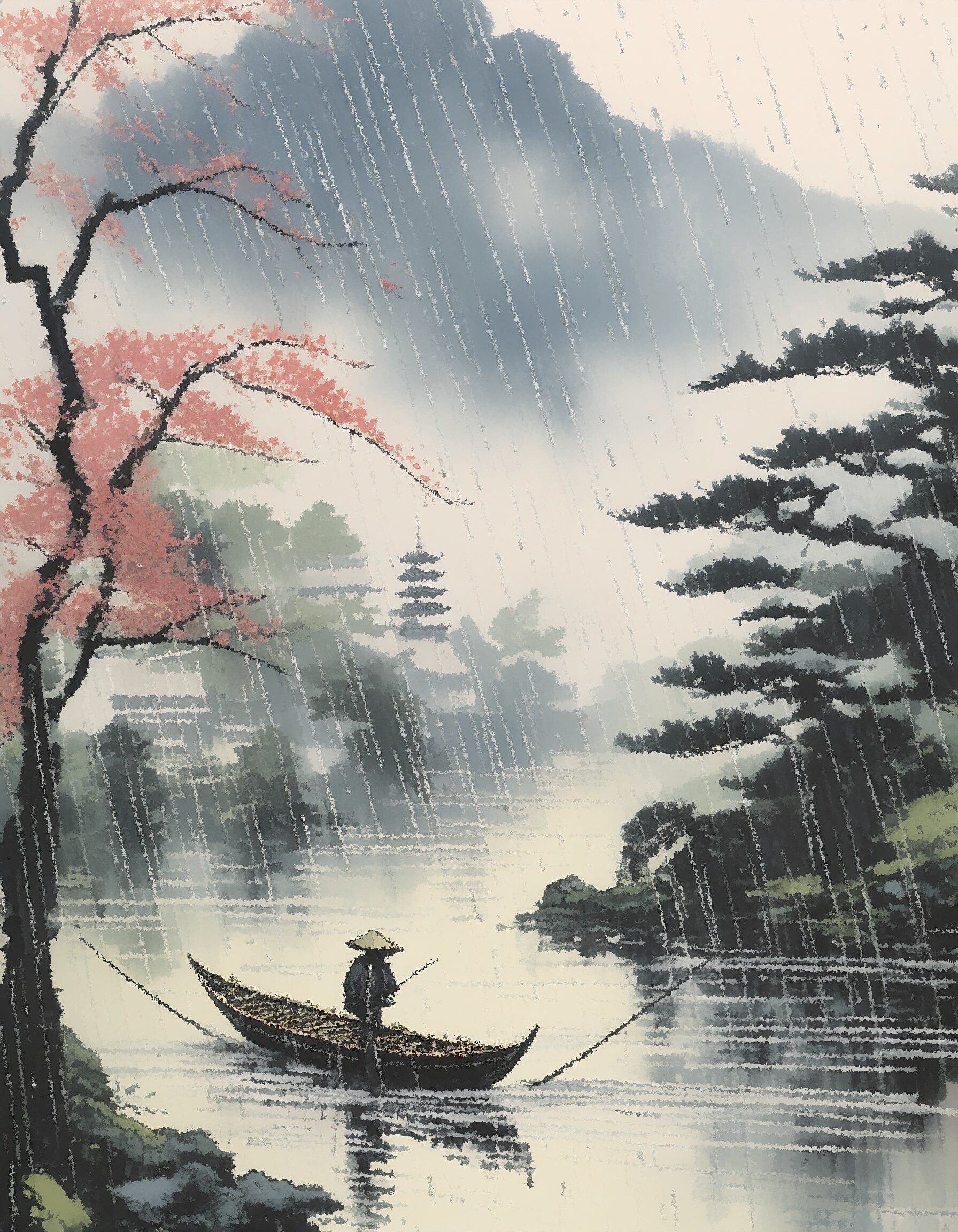 春の雨