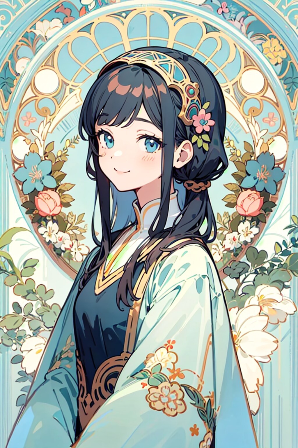 ミュシャ風少女２