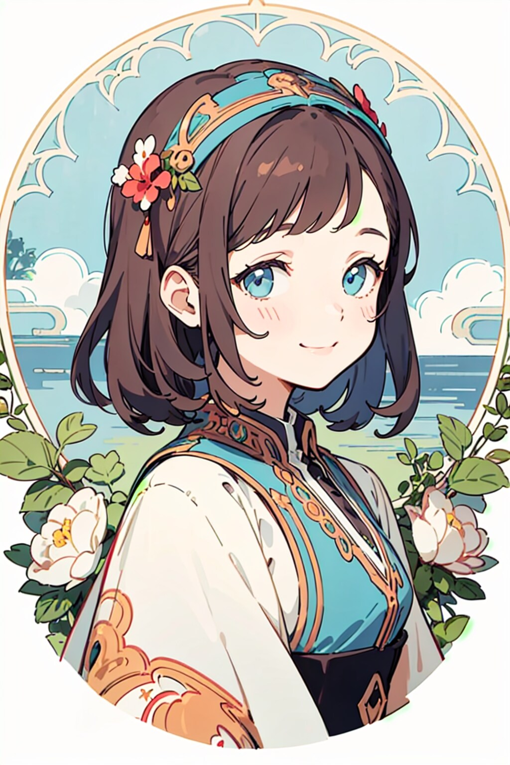 ミュシャ風少女２