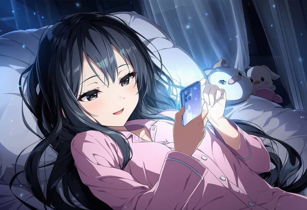 女子高生の休日　就寝編