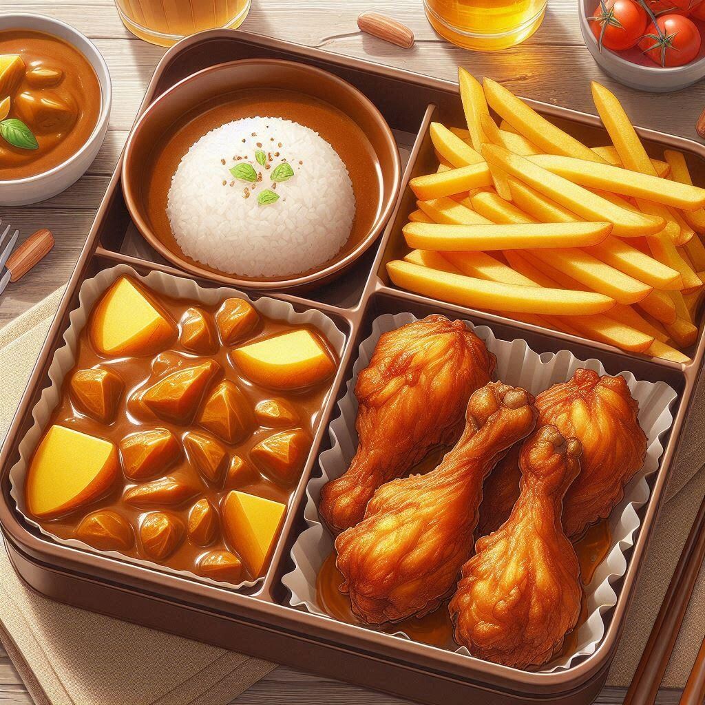 とにかく茶色い弁当