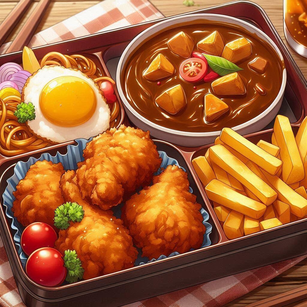 とにかく茶色い弁当