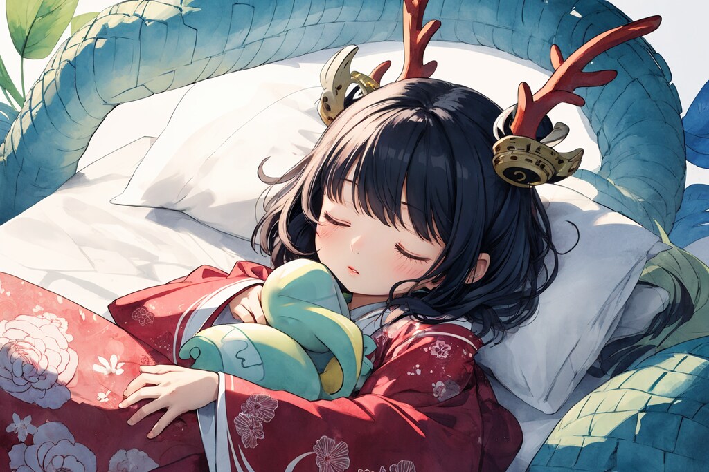 すやすや辰娘さん