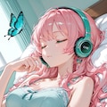 ヘッドフォンで音楽聴きながら... 4枚目