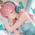 ヘッドフォンで音楽聴きながら... 3枚目