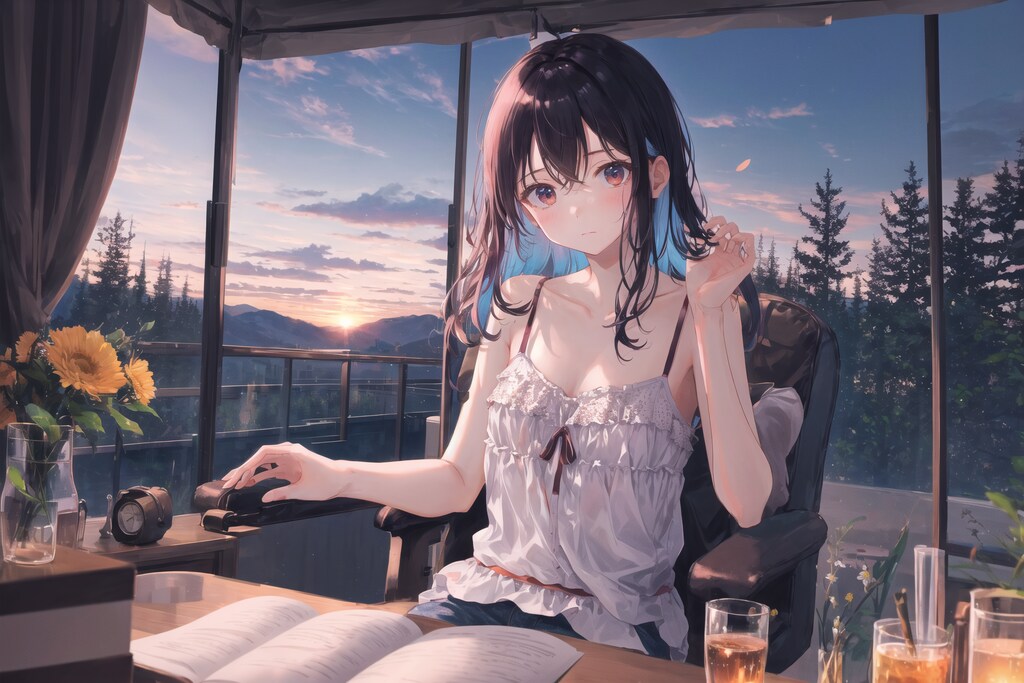 稜線が彩る空