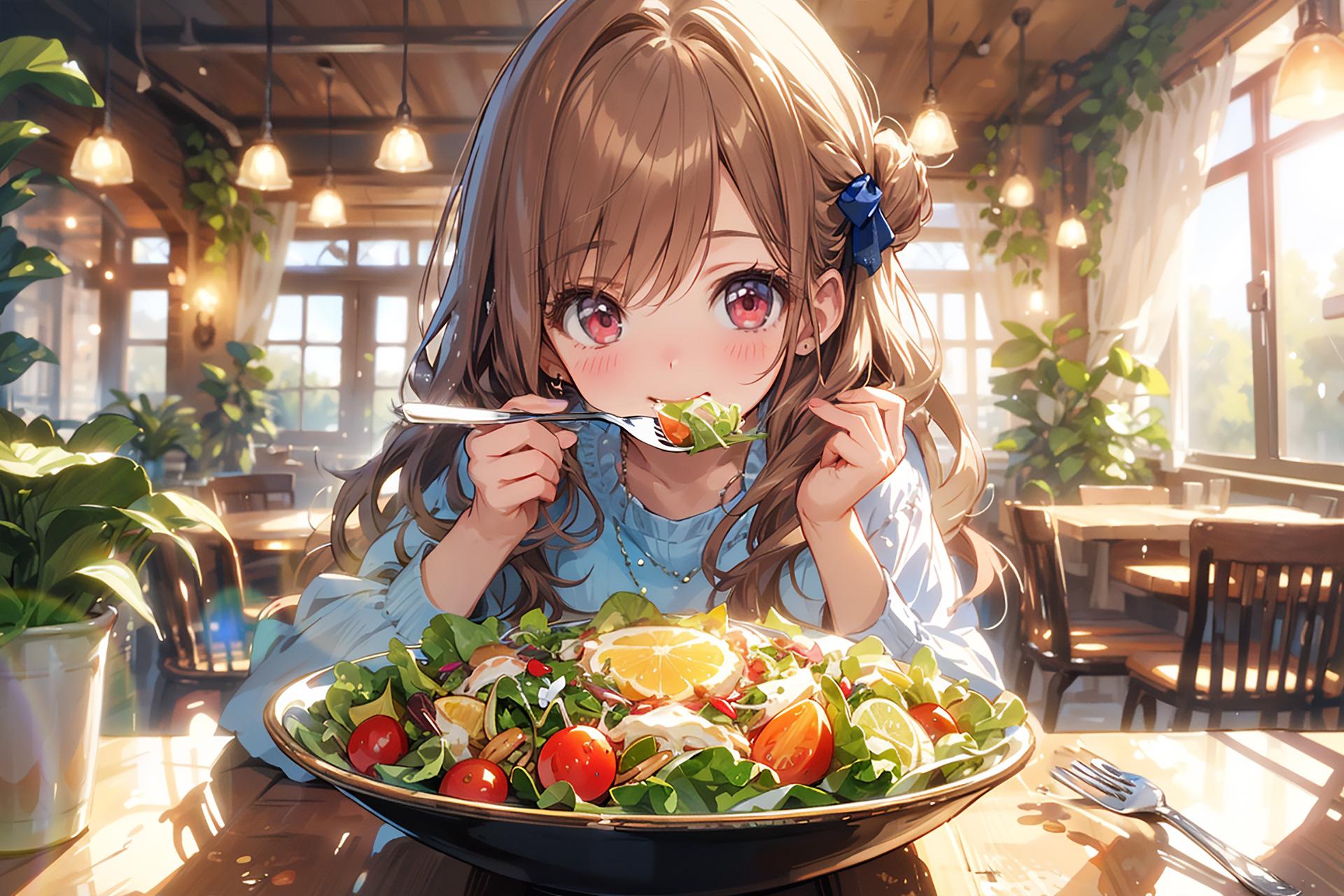 ベジタリアンな彼女 | の人気AIイラスト・グラビア