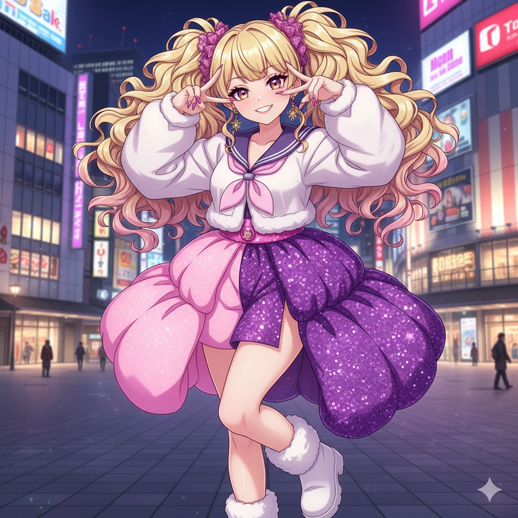 もこもこふわふわギャル