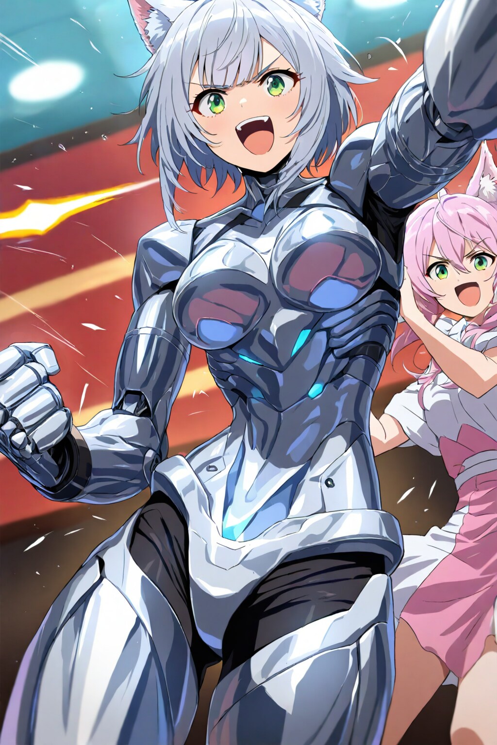 ちちぷい生成メカ娘　人間とアンドロイド　フェンリル | の人気AIイラスト・グラビア