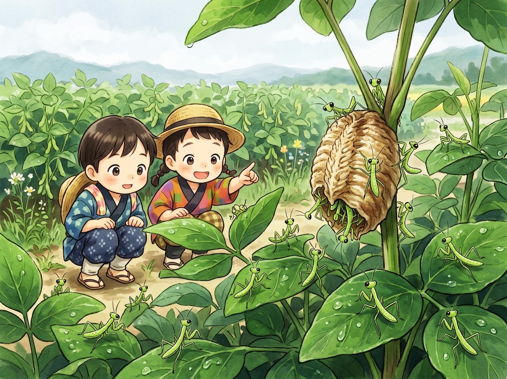 ※虫注意‼️蟷螂生 (とうろうしょうず)