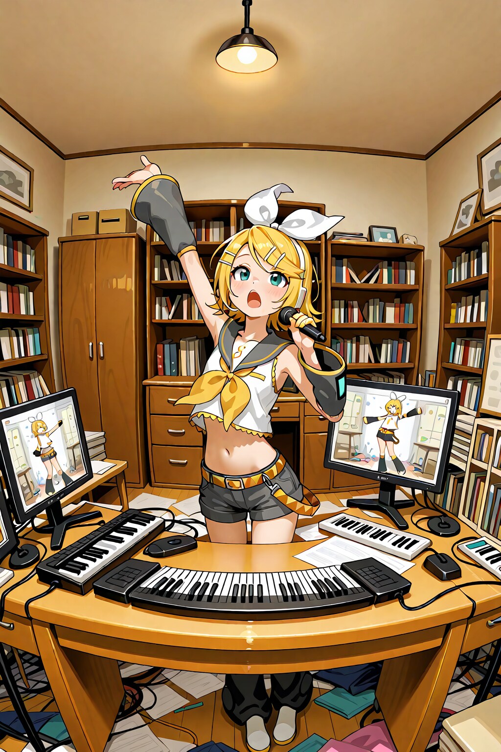 鏡音リン５７ | の人気AIイラスト・グラビア