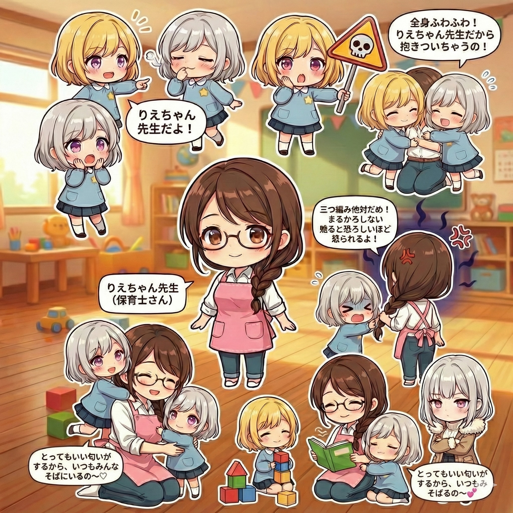 他己紹介！りえちゃん先生 | の人気AIイラスト・グラビア