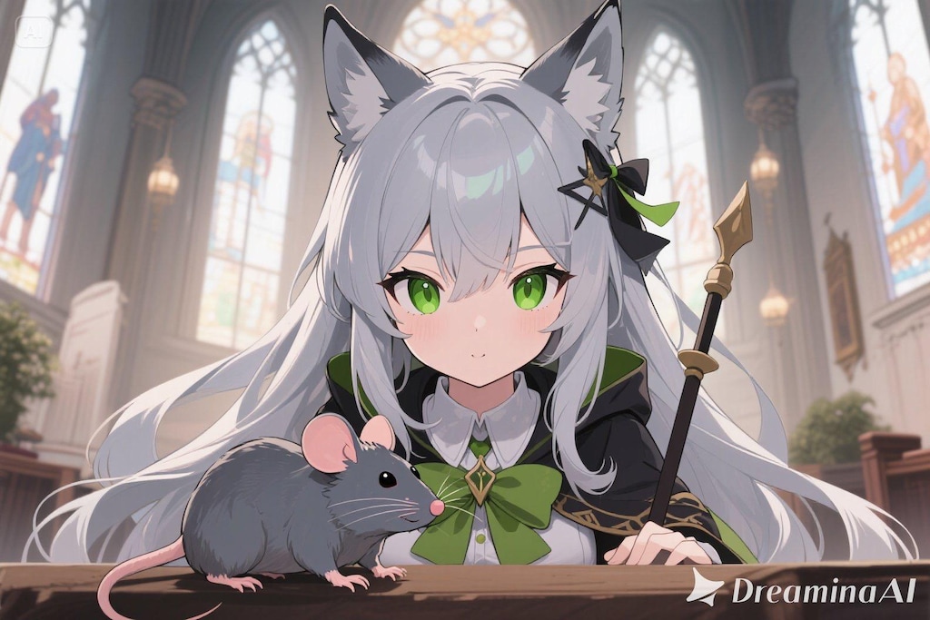 ステラちゃんとネズミ