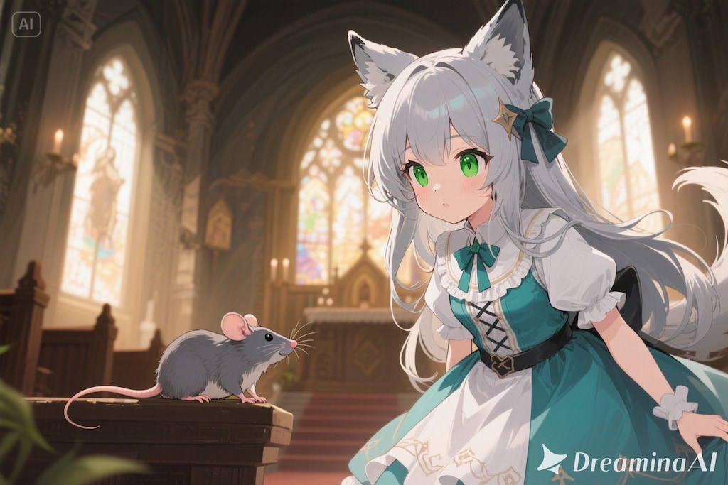 ステラちゃんとネズミ