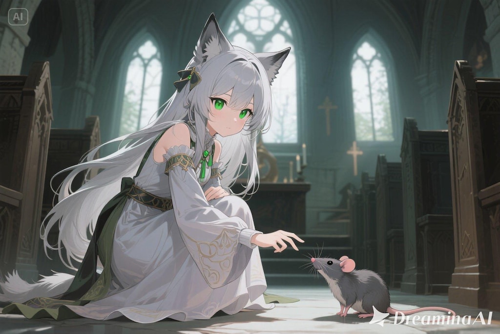 ステラちゃんとネズミ